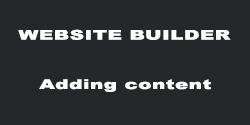 Adding Content to your Website Builder - Eye Create Design Studio